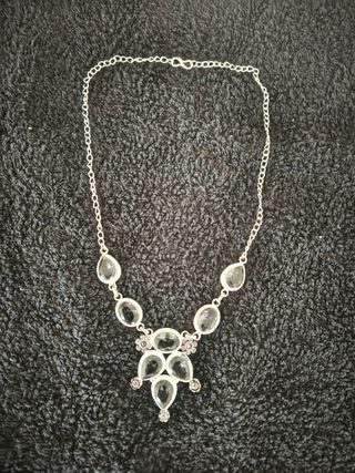 Set joyas plata 925 con piedras de fantasía
