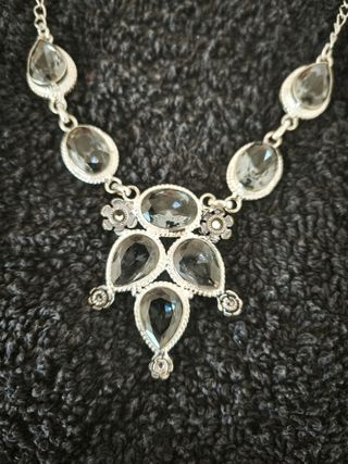 Set joyas plata 925 con piedras de fantasía
