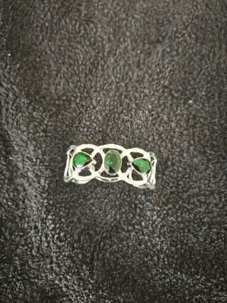Set joyas plata 925 con piedras de fantasía
