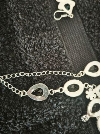 Set joyas plata 925 con piedras de fantasía
