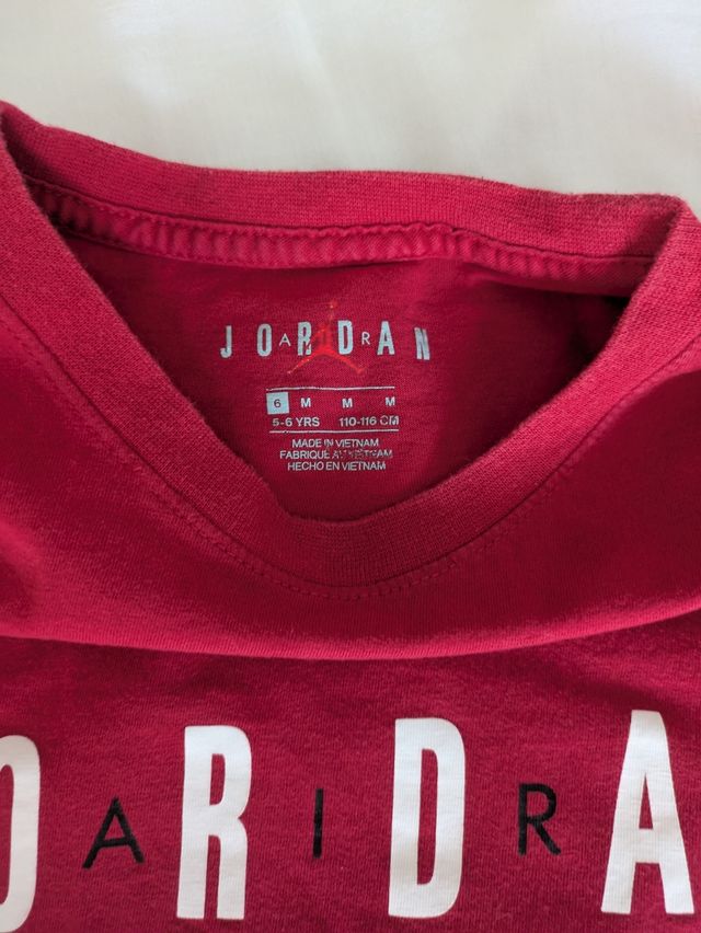 Camiseta Jordan niño 5 años