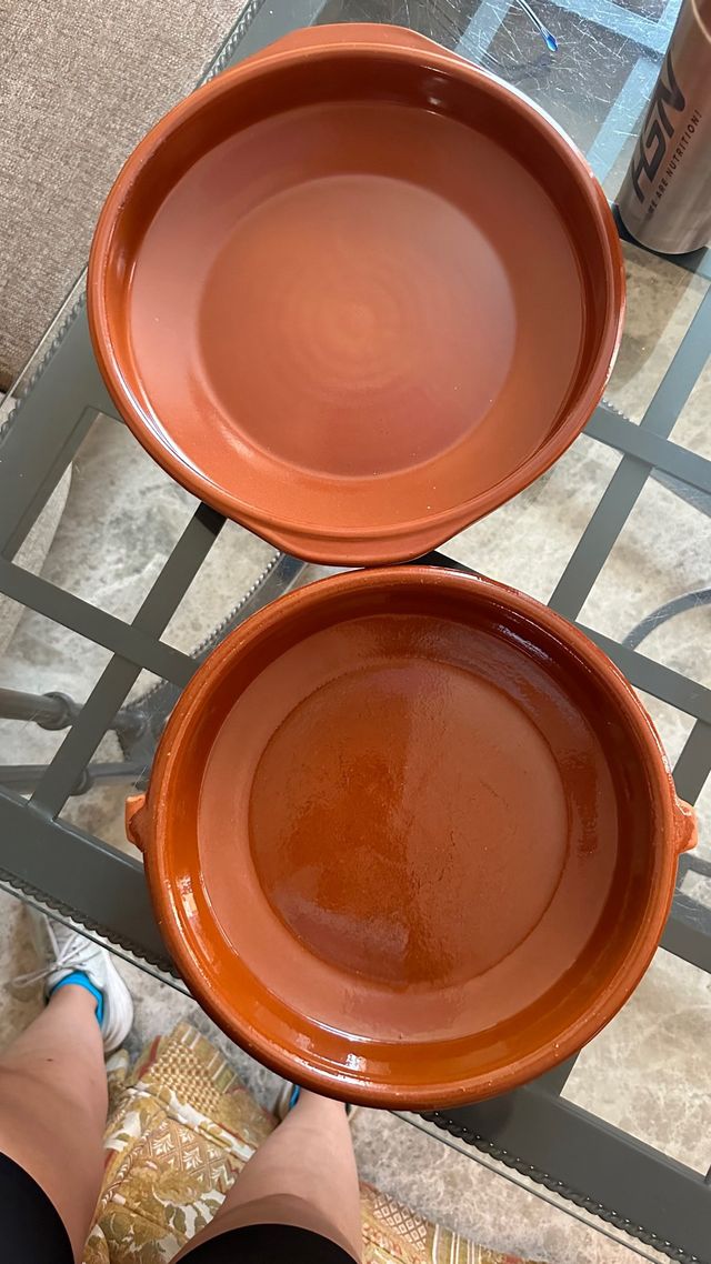 Cazuelas barro - 2 piezas