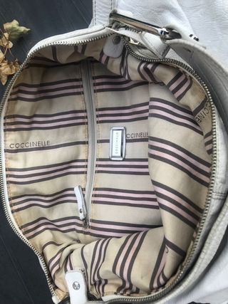 Borsa a spalla bianca marca coccinelle