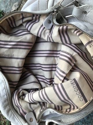 Borsa a spalla bianca marca coccinelle