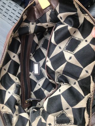 Borsa a tracolla marrone in pelle vera