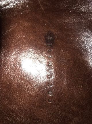 Borsa a tracolla marrone in pelle vera