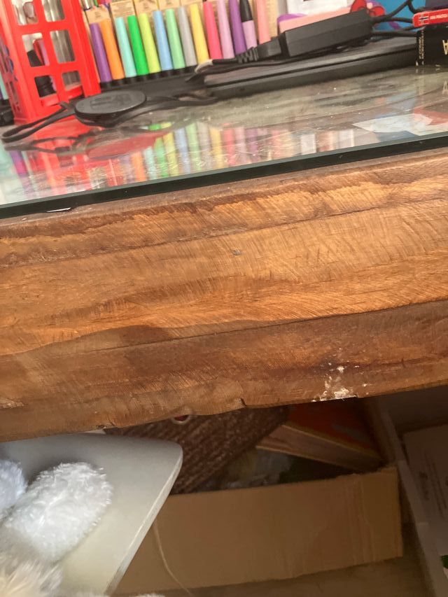 Mesa mosaico vintage robusta con cristal