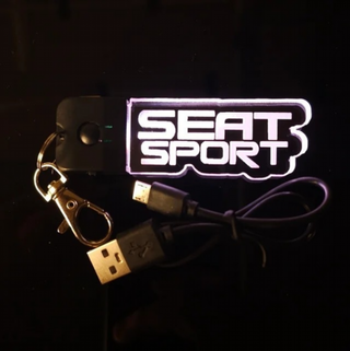 Llavero LED Seat Sport Logo - Multicolor