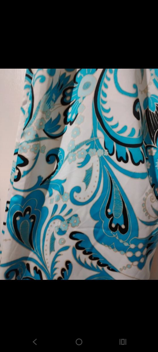 Pantalones anchos turquesa - T.46