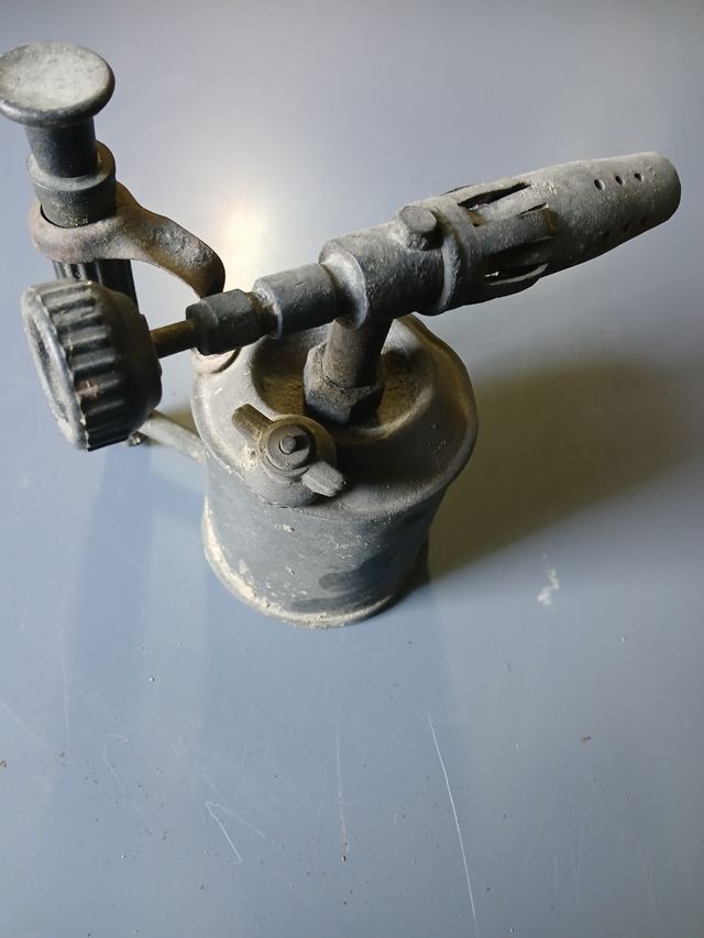 Soplete soldadura estaño antiguo