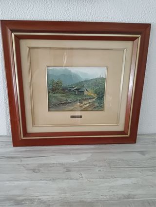 Cuadro antiguo paisaje