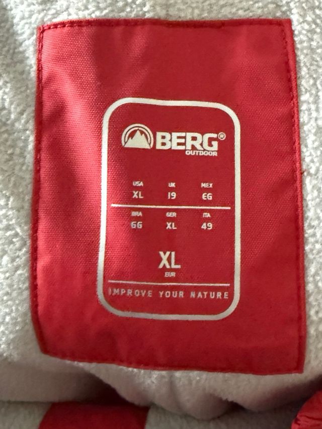 Pantaloni da sci Berg Outdoor rossi