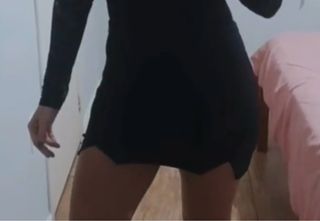 Vestido negro y falda - short 