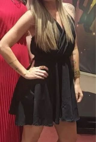 Vestido negro y falda - short 