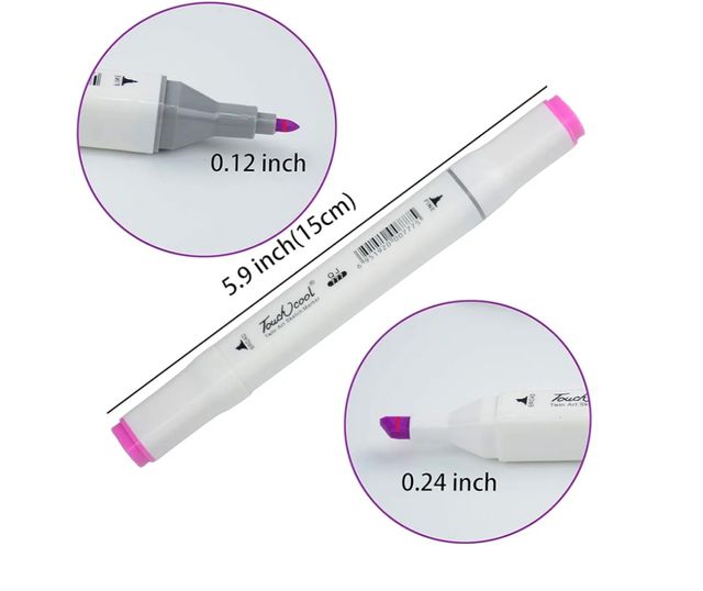 80 Rotuladores punta doble