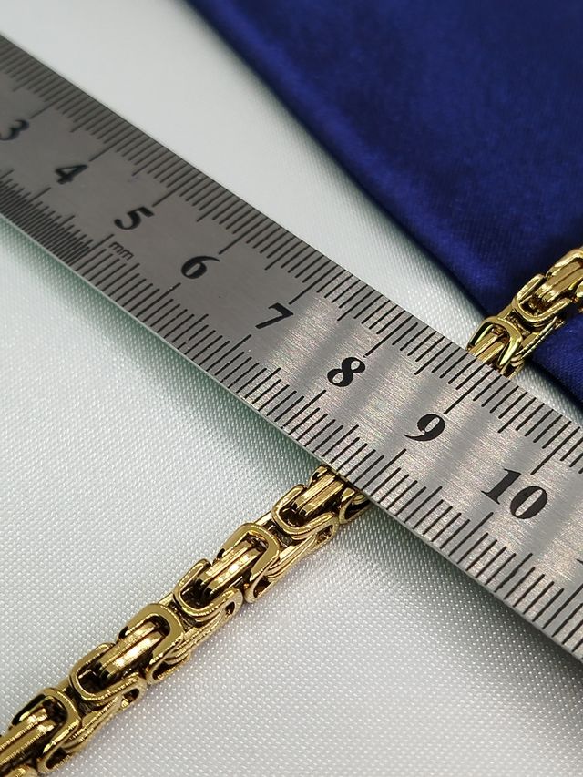 Pulsera Dragón dorada acero inoxidable