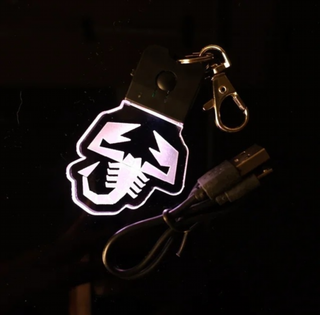 Llavero LED Abarth Escorpion Logo - Multicolor