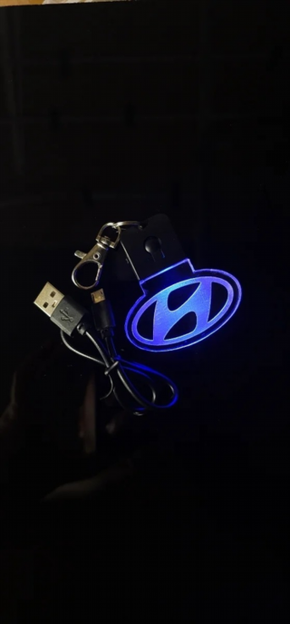 Llavero LED Hyundai Logo - Multicolor