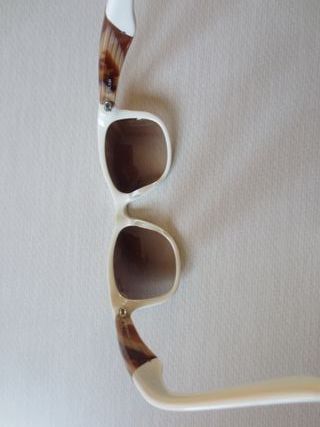 Gafas Police - Blancas y Marrón