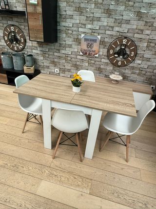 Mesa comedor extensible - 4 sillas