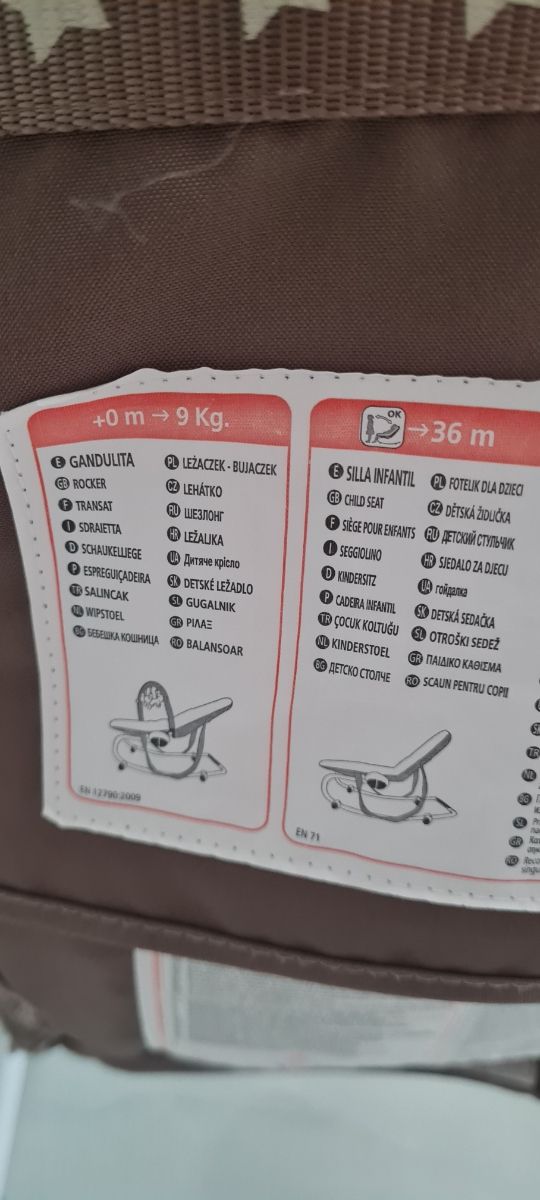 Hamaca bebé Jane Evolution música y movimiento