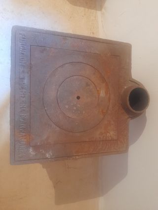 Estufa antigua hierro Fundición de Carbon