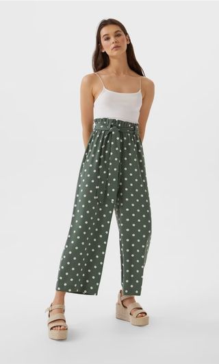 Pantalones lunares - Verde oliva