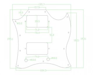 Golpeador para gibson EPI sg con tornillos nuevo 