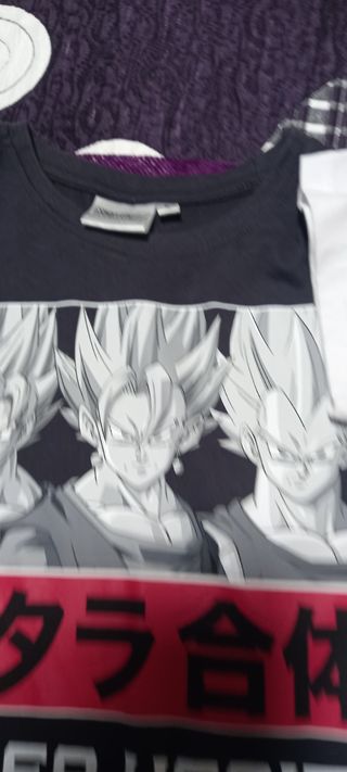 Camiseta Dragon Ball Z - Gris Oscuro 2 camiestas 