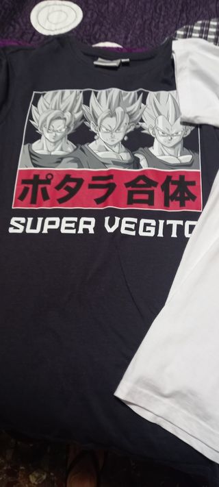Camiseta Dragon Ball Z - Gris Oscuro 2 camiestas 