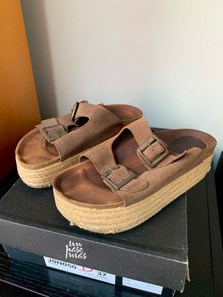 Sandalias plataforma de yute