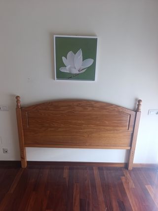 Cabecero cama madera maciza