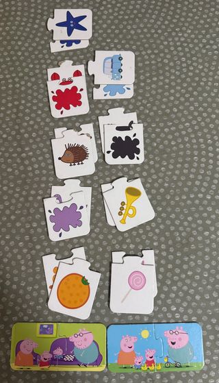 Puzzle Peppa Pig y varios juguetes
