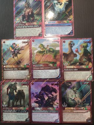 Cartas Fantasy Riders. 