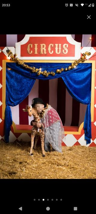 Decorado profesional de circo más Photocall 