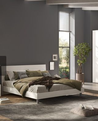 Cama matrimonio 150x190cm Blanca