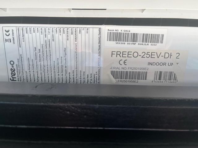 Aire acondicionado free-o 25cv