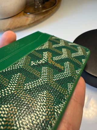 Porta carte Goyard verde
