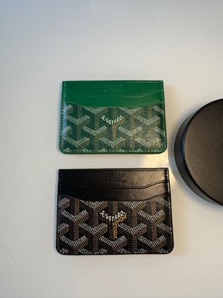 Porta carte Goyard verde
