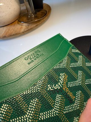 Porta carte Goyard verde
