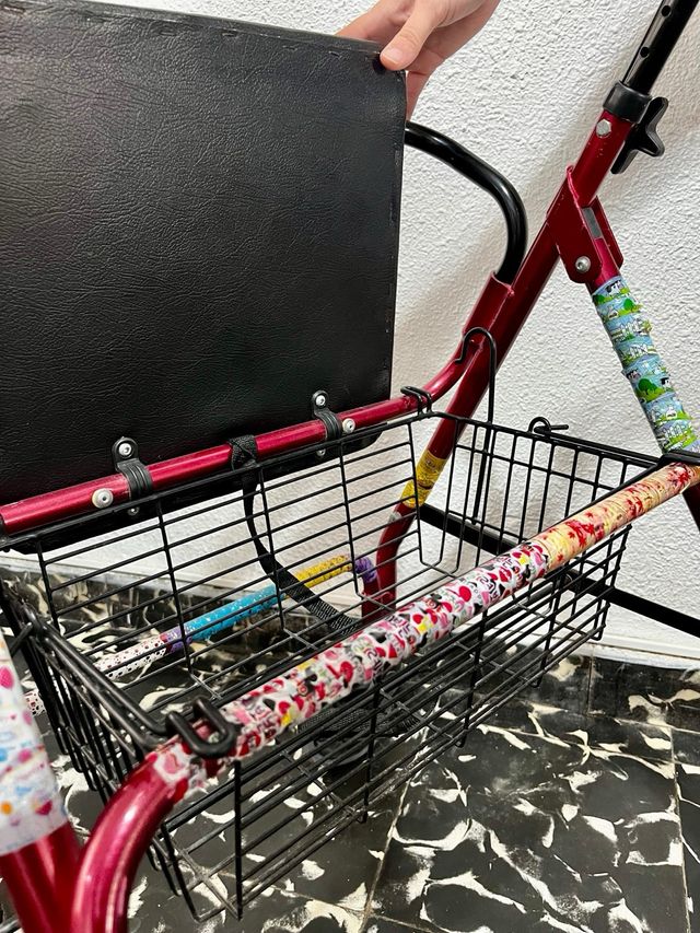 Andador 4 ruedas con cesta