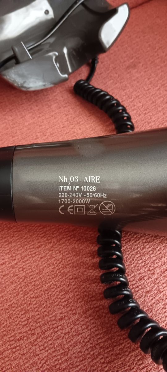 Secador de pelo AIRE - Gris oscuro para colgar