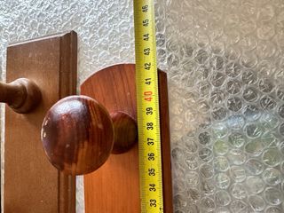 Perchas Pared - Madera - 3uds