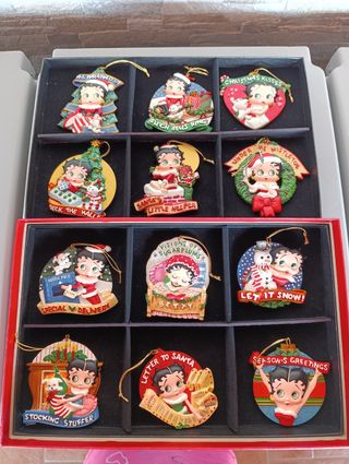 Collezione 12 decorazioni natalizie di Betty boop