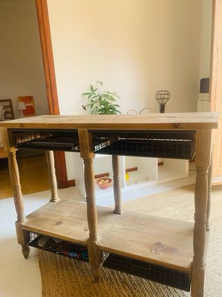 Mesa consola madera - Estilo rústico