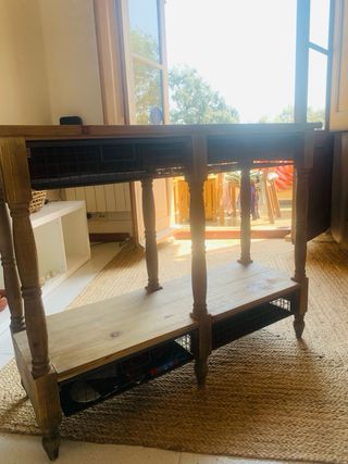 Mesa consola madera - Estilo rústico
