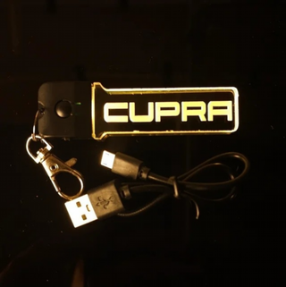 Llavero LED Cupra Letras Logo - Multicolor