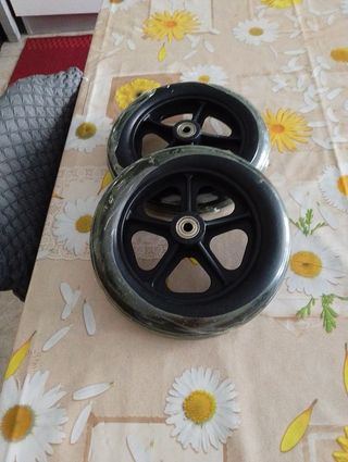 2 Ruote Gomma Piena per Carrozzina
