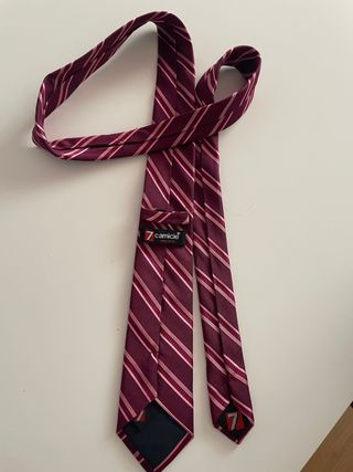 Corbata rayas rosa-morada
