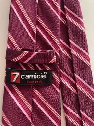Corbata rayas rosa-morada